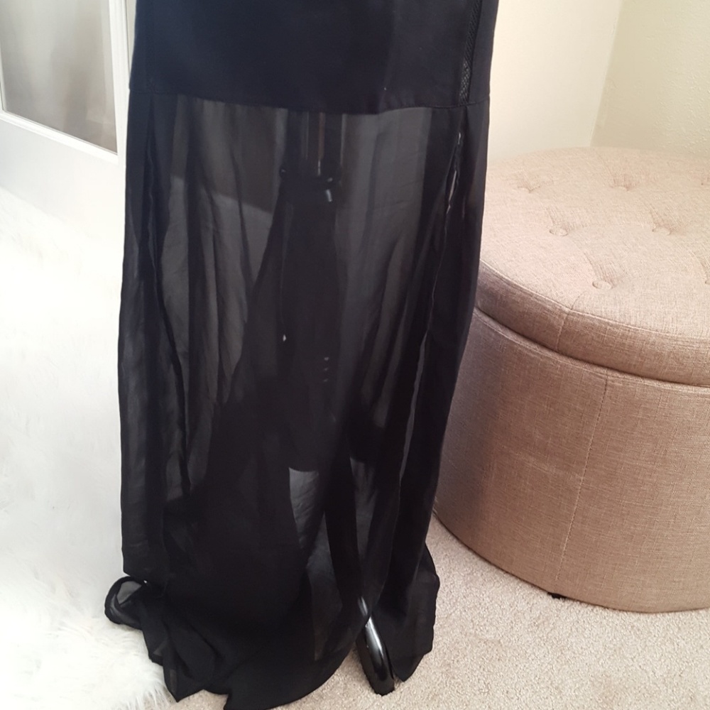 French Connection Sheer Skirt Maxi Dress, Mesh - Picture 5 of 8
